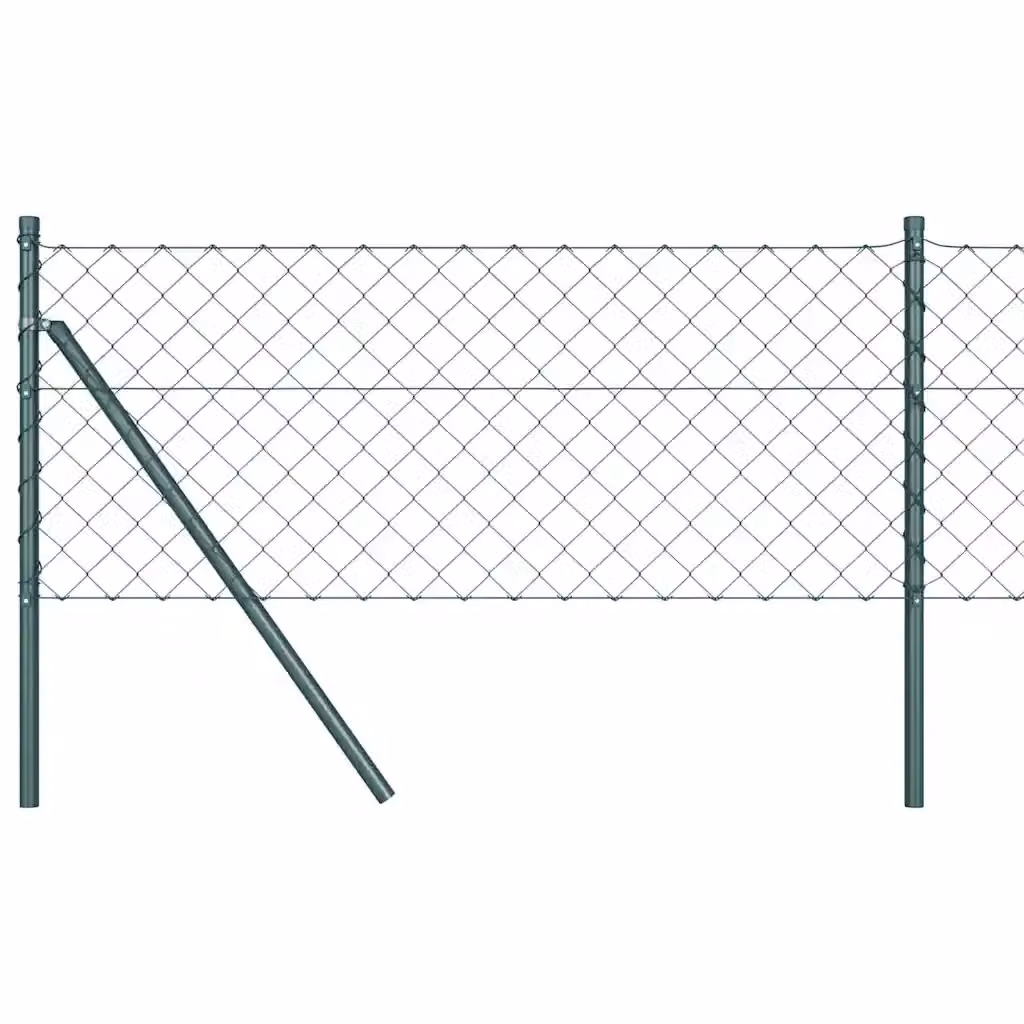 Rete da recinzione rettangolare vidaxl in acciaio verde 0,8 x 25 m con maglia 60 x 60 mm – 2