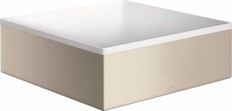 hansgrohe AXOR Suite lavabo à poser, rectangulaire, 285x285mm, avec cadre métal, sans trop-plein, SOLIDSurface, 42002820, 42002820