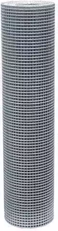 Rete elettrosaldata Sidex in acciaio zincato argento, maglia 25 x 25 mm, spessore 2,5 mm, altezza 100 cm