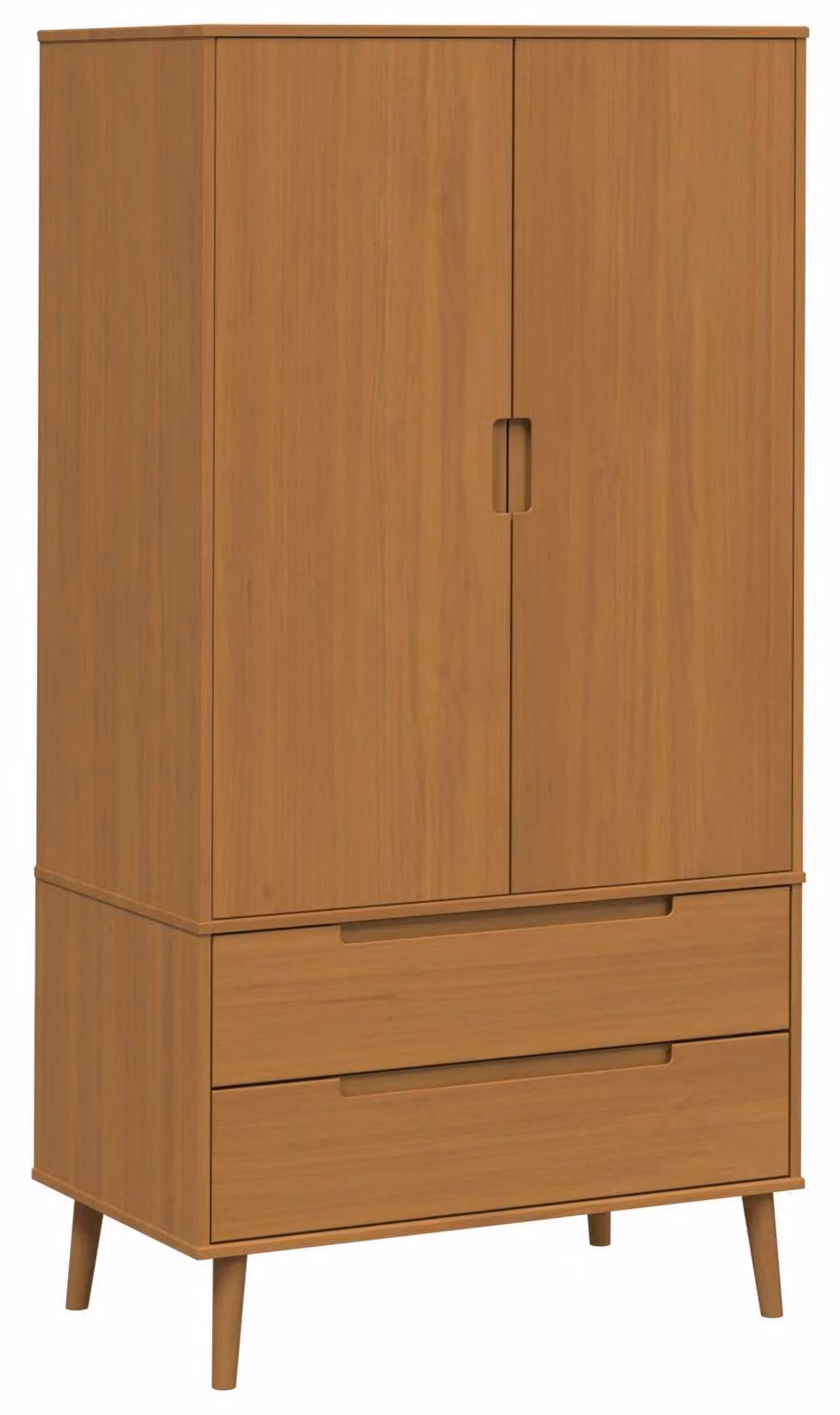 Armadio MOLDE, colore caramello, dimensioni 90 x 55 x 175 cm