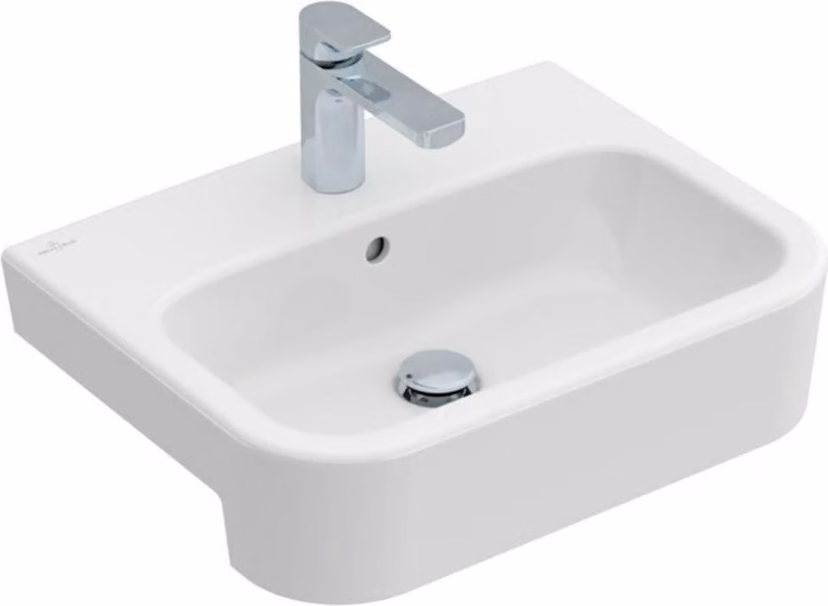 Villeroy & Boch Architectura lavabo en saillie, 1 trou pour robinet, avec trop-plein, 550x430mm, 419055R1, 419055R1