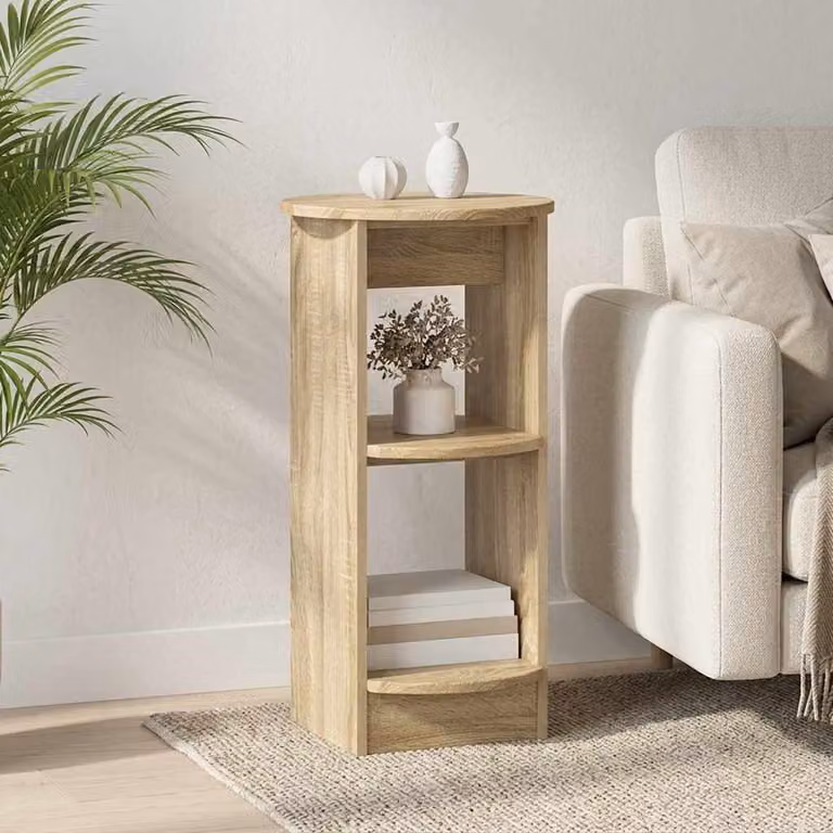 Mobile laterale vidaXL in legno ingegnerizzato Rovere Sonoma marrone L 75 cm x P 40 cm x H 40 cm