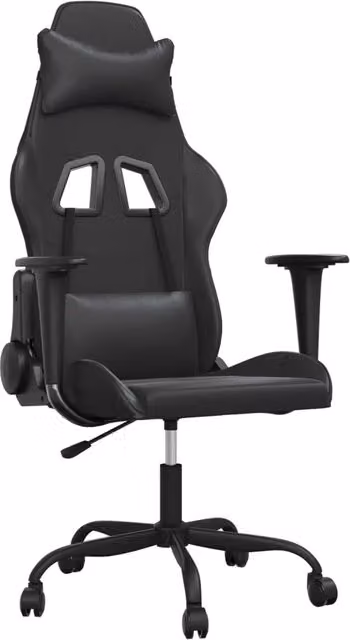 Sedia da Gaming | Sedia da e-sports Nera in Similpelle