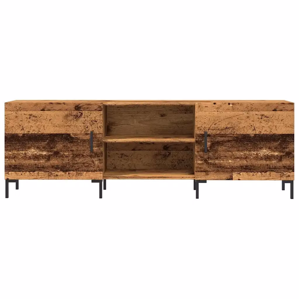 Mobile porta TV moderno HELLOSHOP26 in legno e metallo marrone L/P/H: 150 x 30 x 50 cm – 2