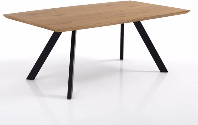 Tavolo effetto legno finitura rovere cm. H.76 x P.90 x L.160