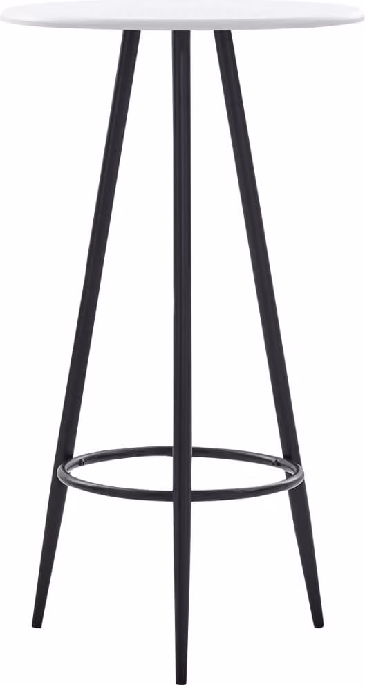 Maison Exclusive - Tavolino da bar bianco 60×107,5 cm in MDF