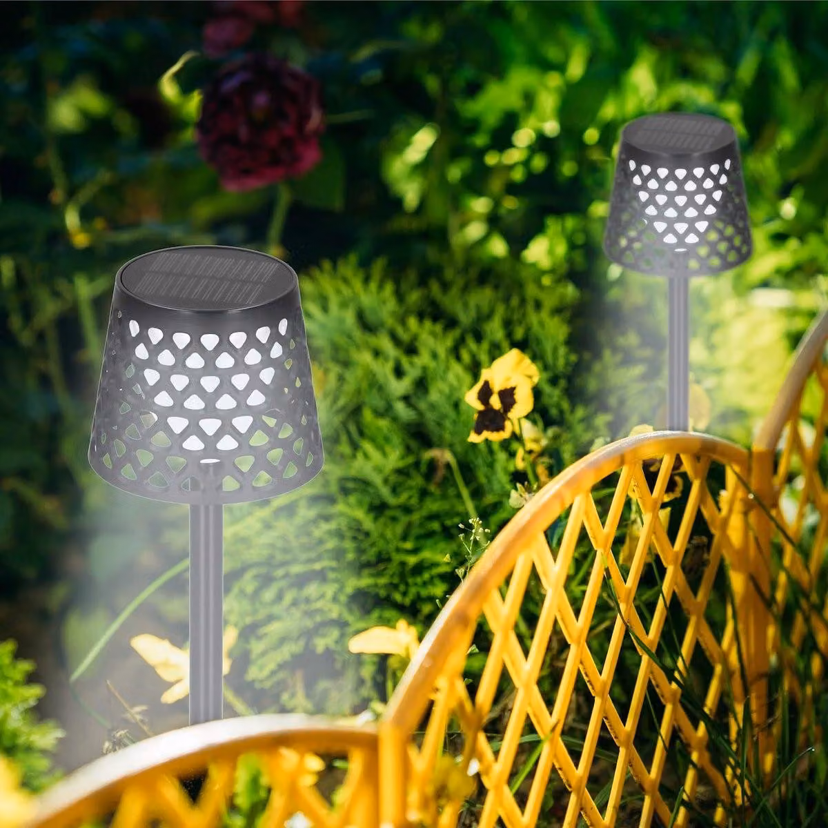 Lampada solare decorativa da giardino 5,8 x 38 cm