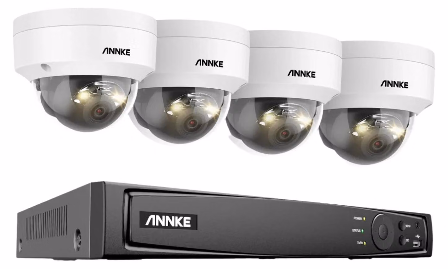 Sistema di videosorveglianza - 8 canali, 12 megapixel - Per uso esterno - Telecamera di sorveglianza - Telecamera di sicurezza - NTSC, PAL