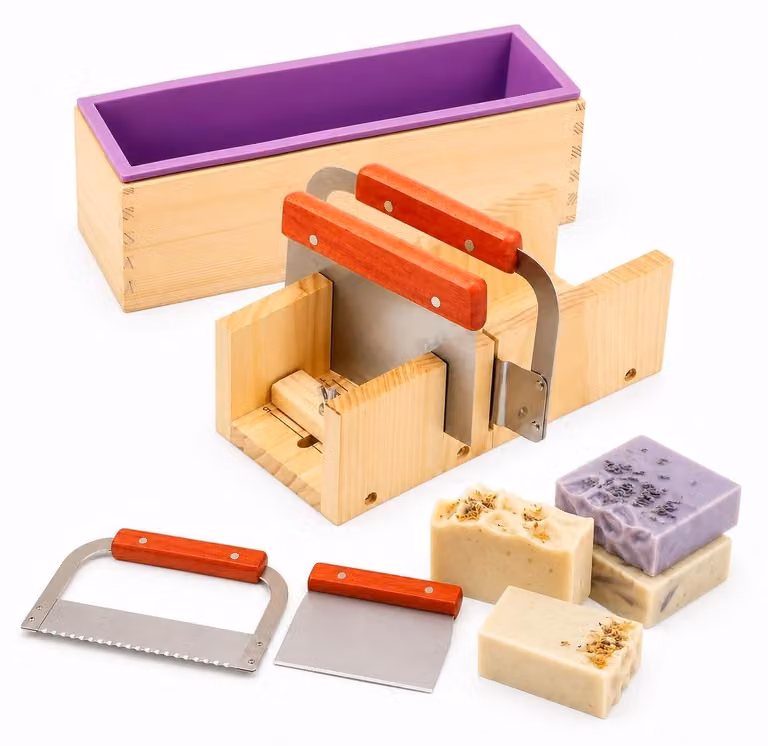 Set di 5 coltelli per tagliare il sapone, con lame regolabili, adatti per legno e