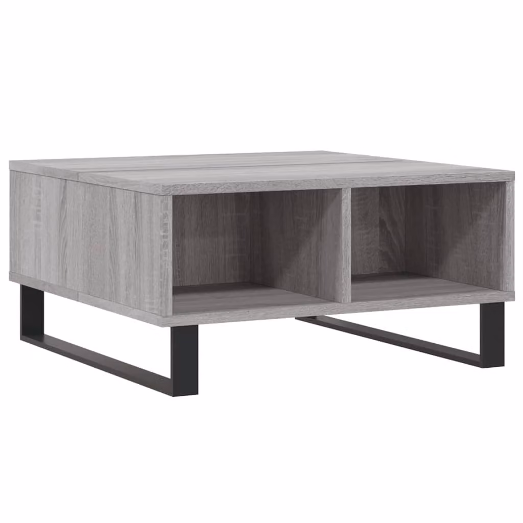 Tavolino da Salotto Grigio Sonoma 60x60x30 cm Legno Multistrato