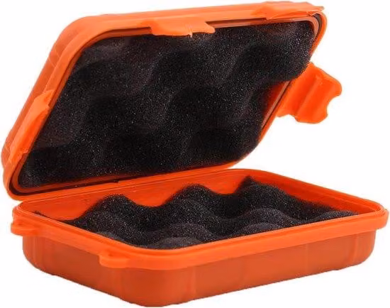 Contenitore in plastica impermeabile per esterni - resistente agli urti - contenitore sigillato - impermeabile - contenitore di emergenza - piccoli utensili - arancione S.