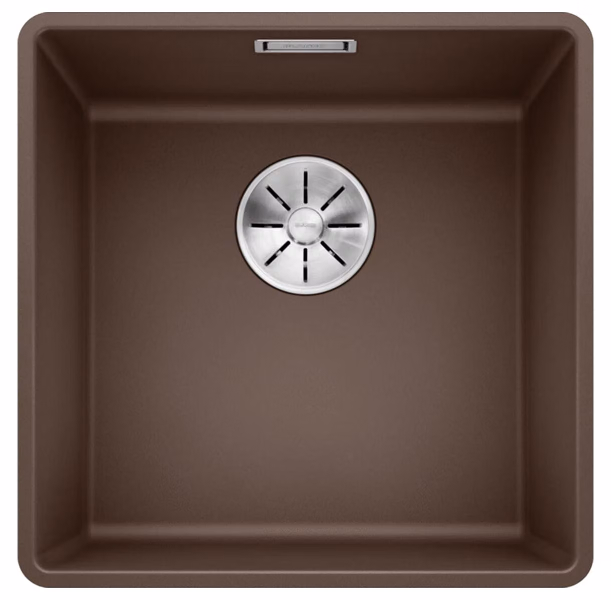 BLANCO SUBLINE 400-F lavello a scomparsa / SILGRANITE / Cafe / Tappo -