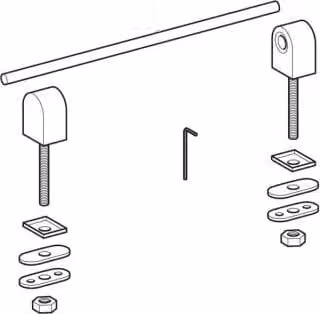 Geberit GE cerniere in acciaio inox per sedile Renova Nr.1 Comfort 572800