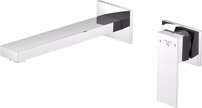 Steinberg Série 160, batterie de lavabo, set de montage final, encastré, saillie 205 mm, 16018143, 16018143