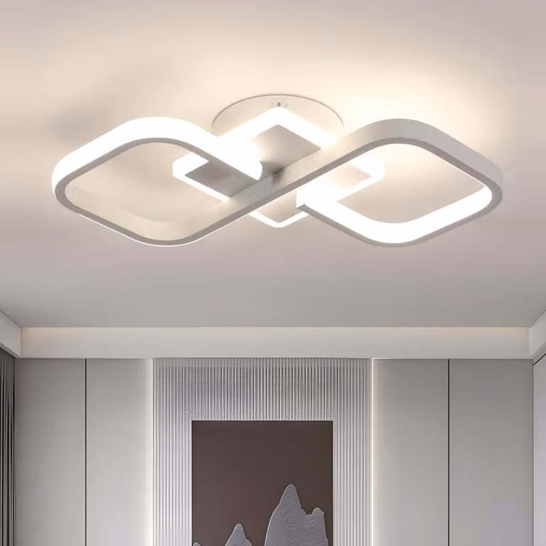 Lampada a LED moderna, quadrata, da soffitto, 36W, 4000LM, temperatura di colore 4500K
