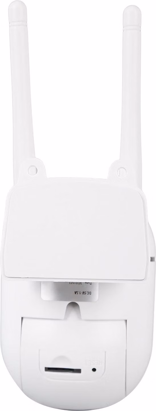 Telecamera di sorveglianza WiFi, 1080P, visione notturna, rilevamento del movimento, interfono a 2 vie, ruotabile, sorveglianza wireless, 100-240 V, spina UE