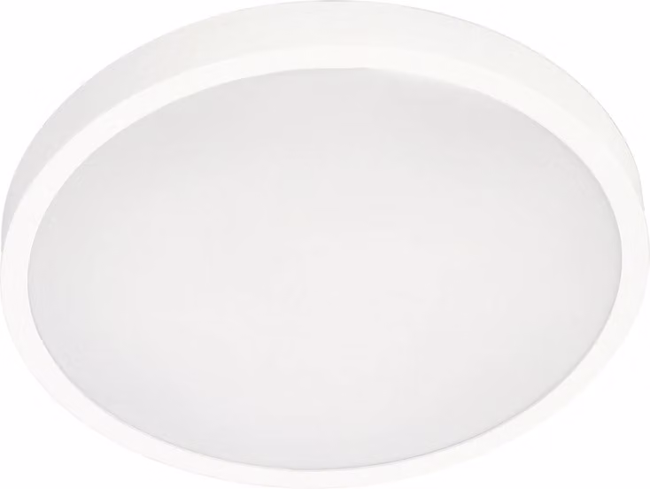 Plafond PERETI 18W anello bianco 29,5cm, 3000K bianco caldo, 1800lm, IP44, 220-240V EDO777610 EDO