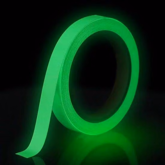 Nastro riflettente luminescente - Luce di emergenza luminescente - per decorazioni notturne, scale, pareti, uscite di emergenza - 15 mm x 5 m - Alta visibilità