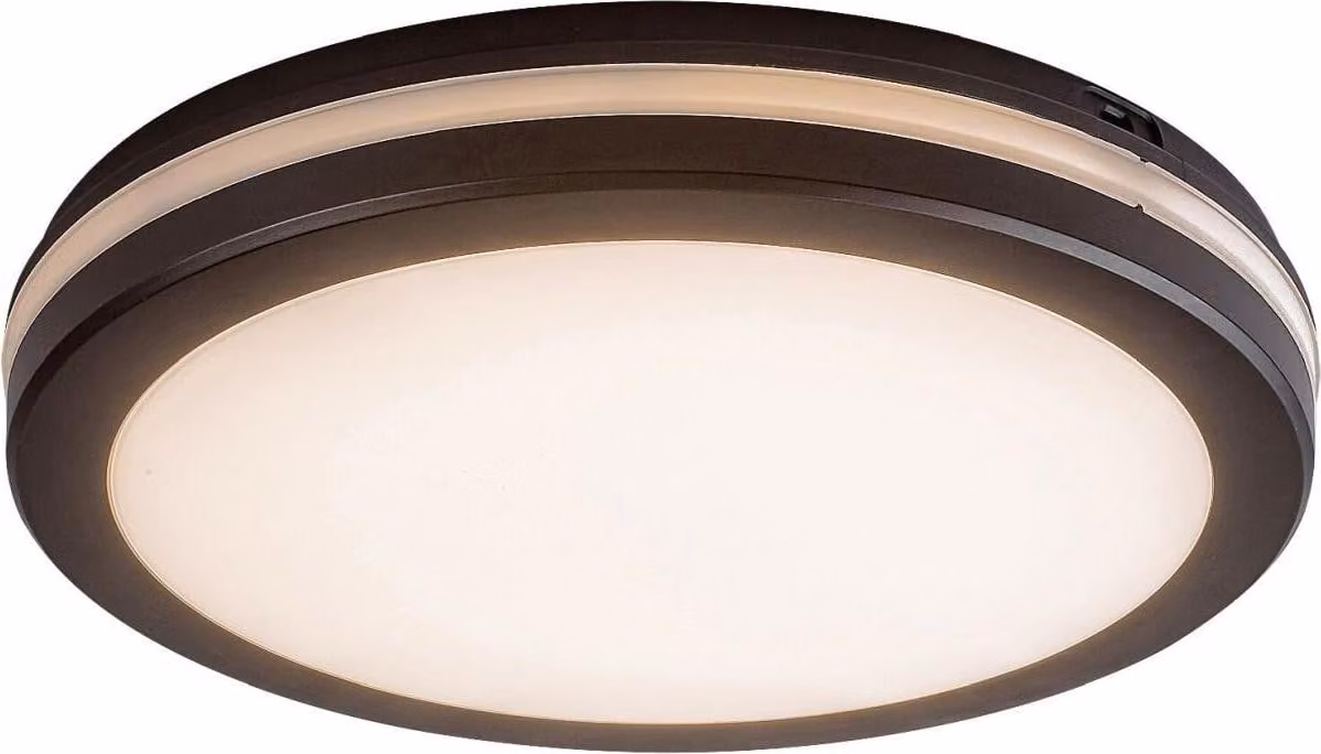 Plafoniera INDRE LED 28W 3000, 4000, 6500K IP54 plastica nera, bianca Ø30cm