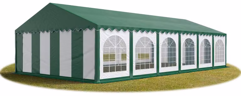 TOOLPORT 6x12 mTendone per feste PREMIUM PVC verde 100% impermeabile Tendone da esterno Tenda party