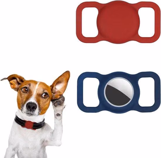 Custodia in silicone impermeabile per localizzatori GPS, resistente agli urti, rossa e blu
