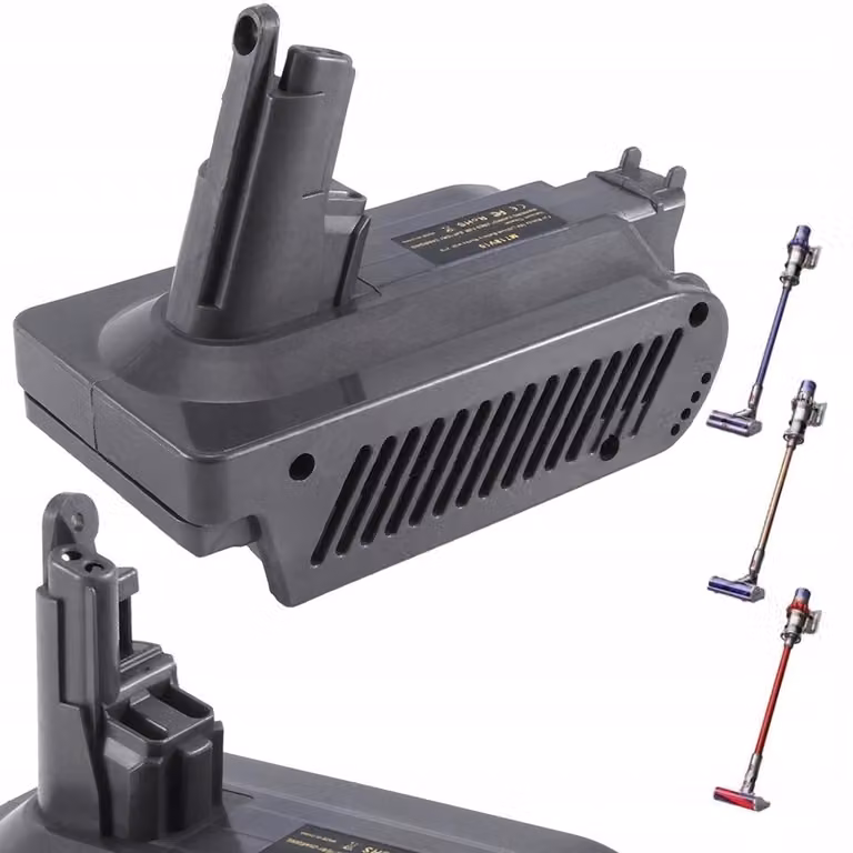 Rosfix Adattatore – Adattatore per Batteria per Dyson V10 | Compatibile con Bosch 18V BAT622, BAT609 | Materiale ABS, Facile Installazione