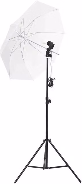 Kit per Studio Fotografico con Set Luci, Fondale e Riflettore 3143967