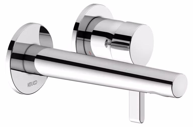 KEUCO EDITION 400 Mitigeur monocommandé pour lavabo, encastré, avec limiteur de température, saillie 165mm, 51516010201, 51516010201