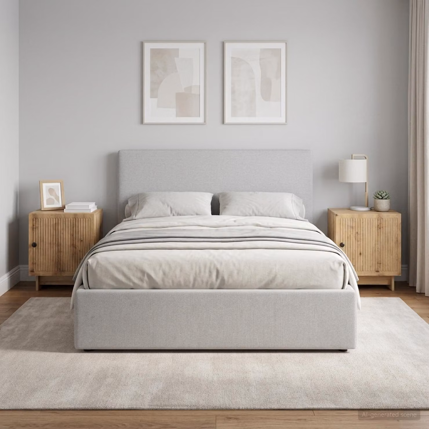 Set di 2 Armadi da Notte vidaXL in Legno e Metallo Marrone, L 43 cm x P 34,5 cm x H 50 cm