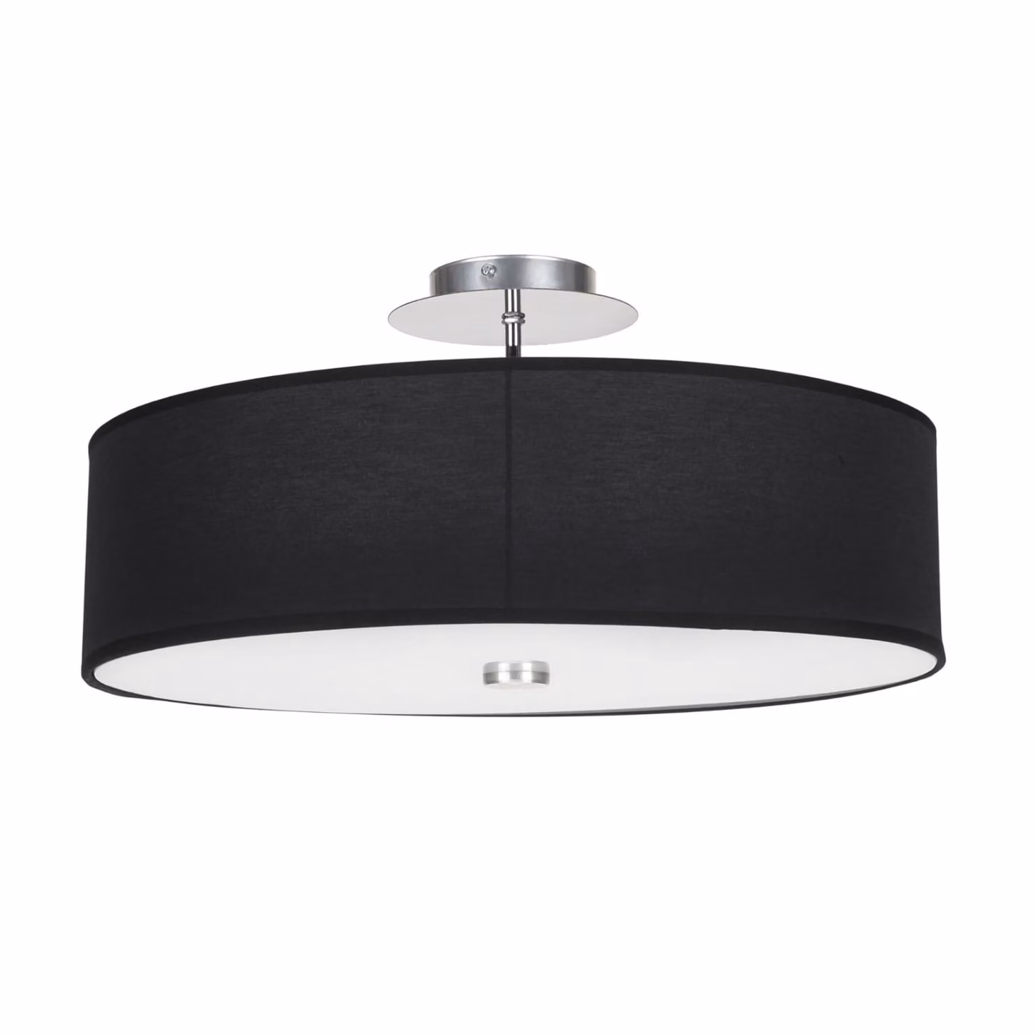 Lampada a sospensione VIVIANE nera-cromata 3xE27x60W in tessuto, dimensioni: 24x50x50 cm, IP20, Nowodvorski Lighting