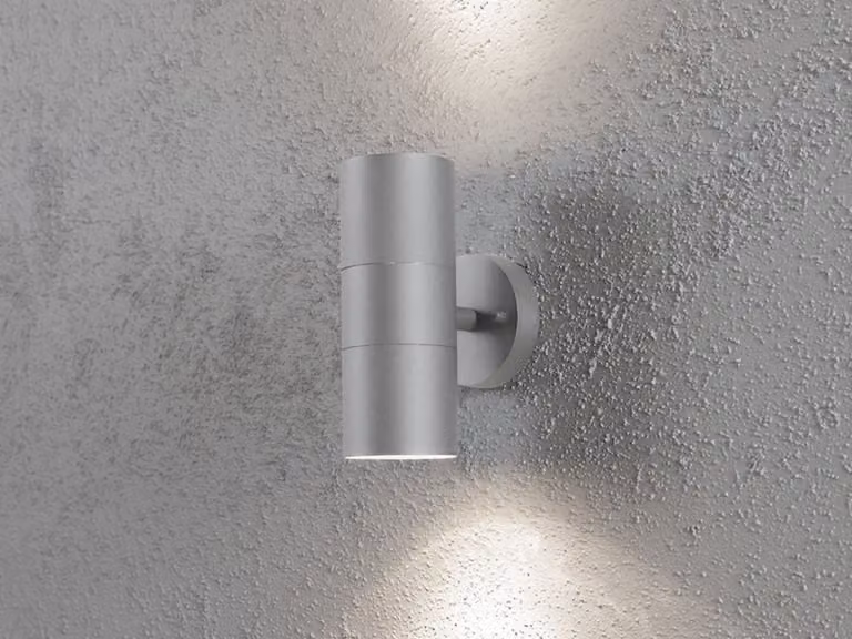 Applique da esterno a LED Up Down per l'illuminazione di facciate Luce da esterno 19,5 cm grigio