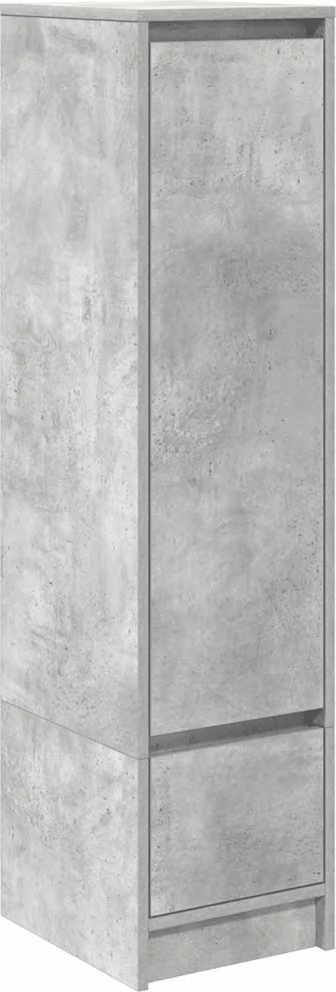 Credenza Grigio Cemento 29,5x34x119,5 cm in Legno Multistrato