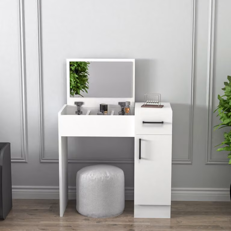Skye Decor, Inci, tavoli da trucco, bianco, 74,2 x 107,5 x 37,6 cm
