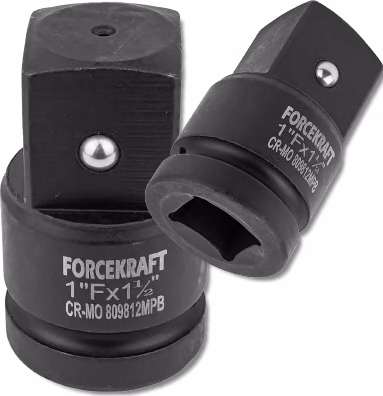 FORCEKRAFT Adattatore per inserti per avvitatori a impulsi Adattatore per filettature ridotte 1" (F) 1,5" (M)