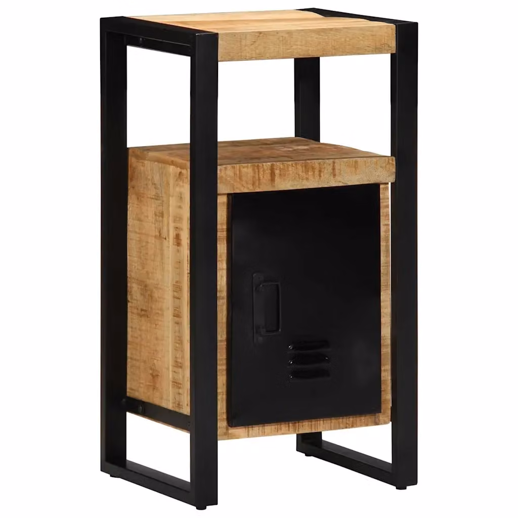 Mobile da bagno moderno vidaXL in legno di mango marrone L: 40 cm, P: 35 cm, H: 75 cm – 2