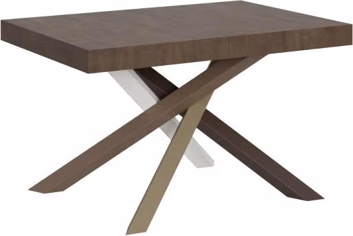 Tavolo allungabile Volantis Itamoby colore Noce con struttura in metallo e piano in legno L/P/H: 224 x 90 x 77 cm