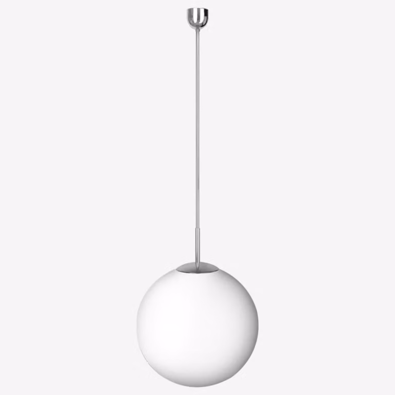 Lampada a sospensione LUCIS POLARIS ZT PE 25,5 W LED 3000 K, plastica cromata opalina ZT.P1.400.80 PE