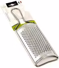 Grattugia curva Gnali in acciaio inox color argento, L: 29 cm, P: 8,5 cm
