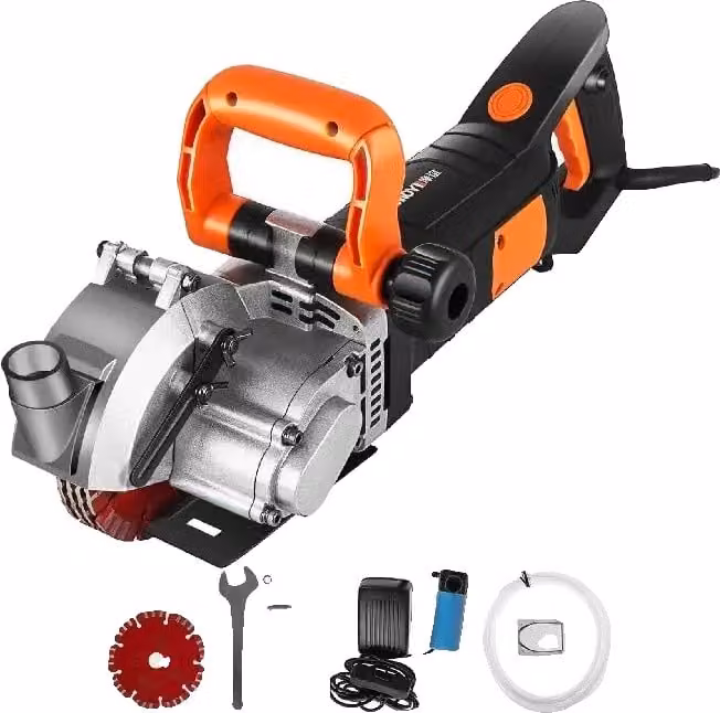 Pantografo a muro, profondità di scanalatura regolabile 42 mm, potenza 4800 W, 5 lame