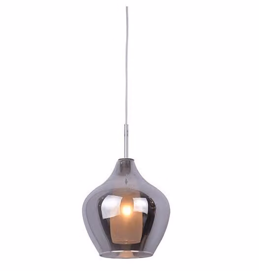 Apparecchio a sospensione LED Ambra, Variante: Ø 160 x 200 x 1200 mm, 40 W, cromo
