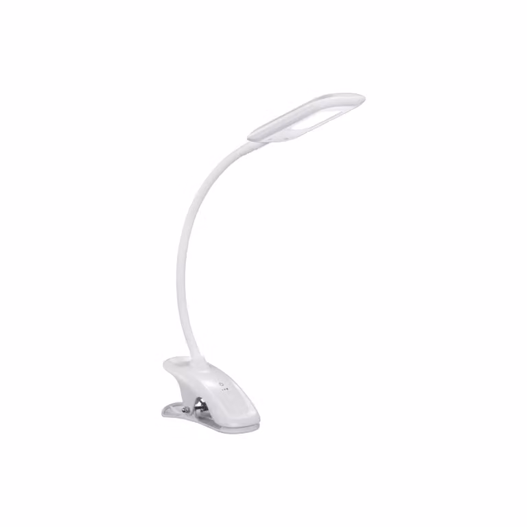 Aluminor Lampada con morsetto Mika Pince, dimmerabile, Bianco / Opale, Studio / Ufficio, Metallo, Moderno, Lampada con morsetto