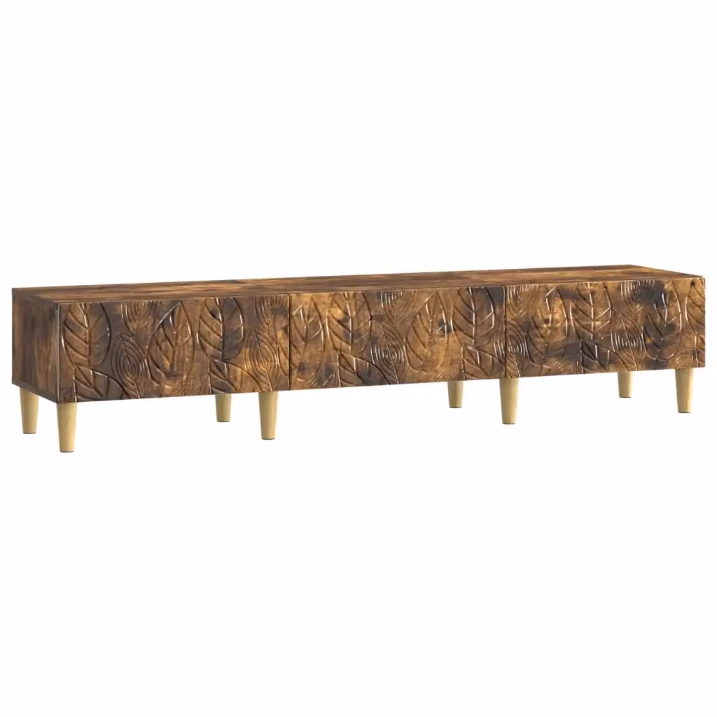 Mobile TV vidaXL in legno ingegnerizzato stile vintage colore marrone L: 147 cm, P: 34,5 cm, H: 30 cm – 2
