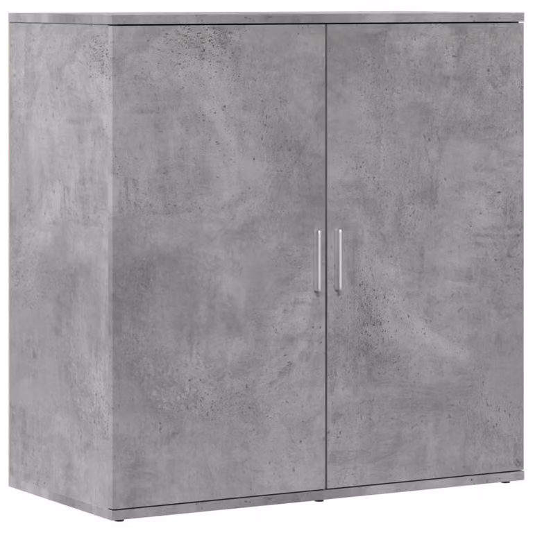 Credenza Grigio Cemento 79x38x80 cm in Legno Multistrato