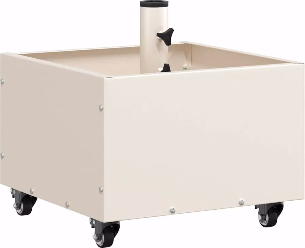 Base per ombrellone Bianco 45 x 45 x 45 cm Acciaio