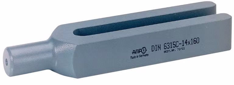 AMF Morsetto per forcella DIN6315C 22x250 verniciato con spalla di serraggio rotonda - 70763