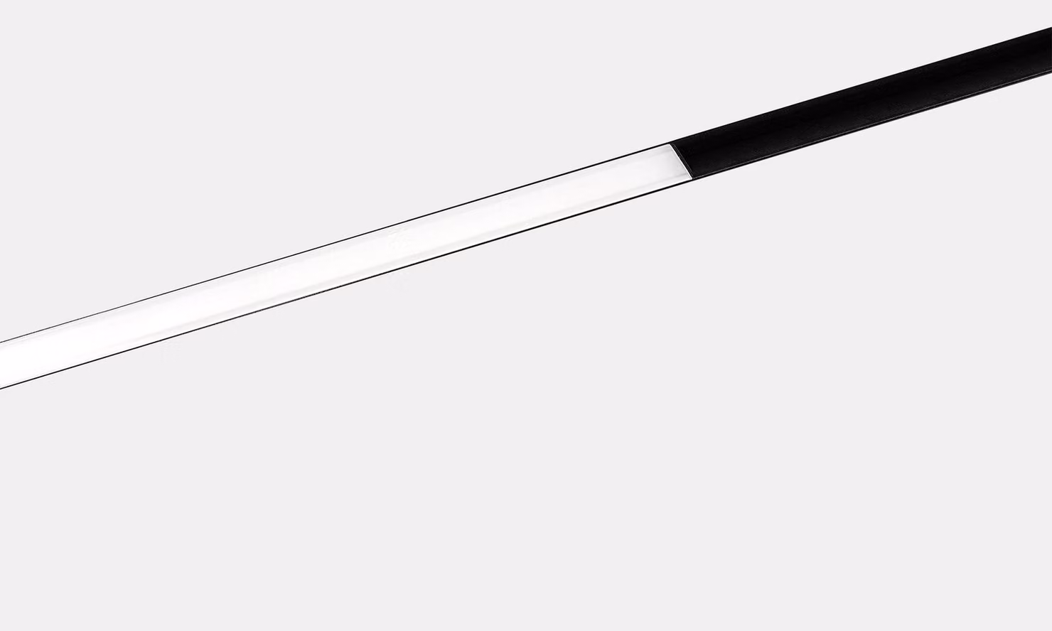 LedsC4 - Illuminazione a bassa tensione per la casa, 988 mm, 544 lumen, 2700 K, alluminio e PVC, finitura nera e bianca, design moderno ed elegante