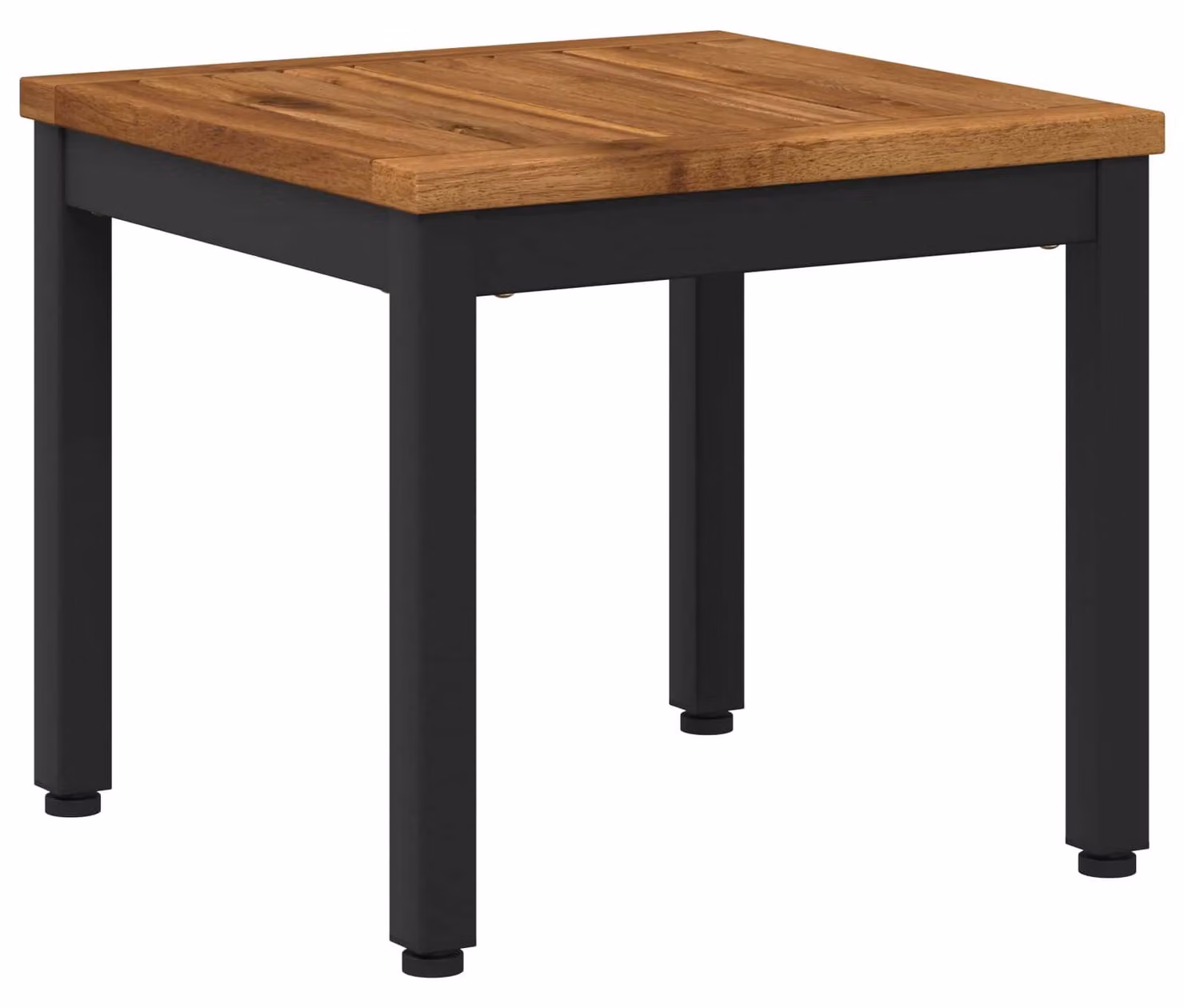Tavolino da caffè, design naturale e nero, dimensioni 40 x 40,5 x 36 cm