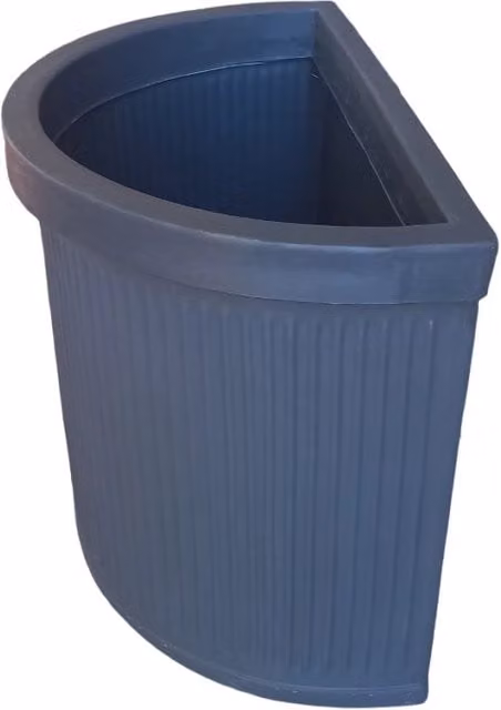 Vaso per piante a muro Millerighe Medio Garden Italia in resina, colore Antracite, L/P/H: 63 x 36 x 50 cm