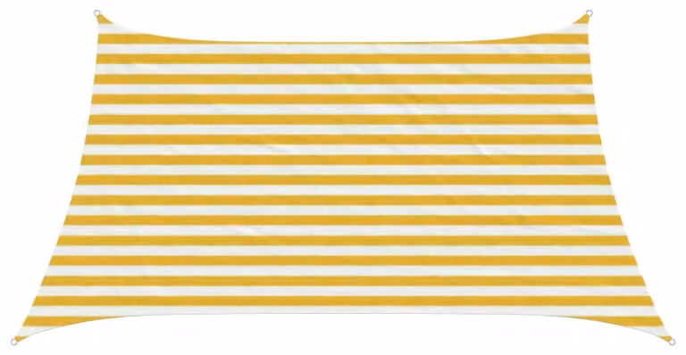Telo Ombra Giallo e Bianco 3 / 4 x 2 m HDPE