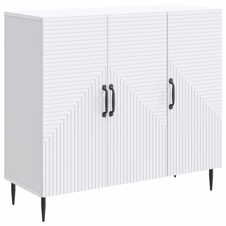 Credenza Bianco 89 x 34,5 x 80 cm Legno ingegnerizzato